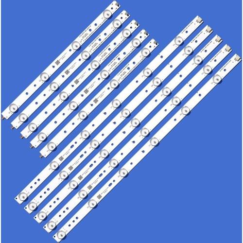 New 5 PCS/set 10LED(3V) 842.5mm LED backlight strip for 43PUK4900 43OUH6101 43PFT4131 GJ-2K15-430-D510-17.8MM-V4 43PUT4900