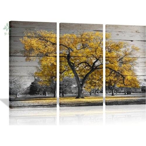 Autumn Maple Forest With Leaf Oil Painting Home Decoration Living Room