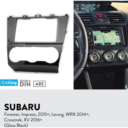 Fascia Radio Panel for SUBARU Forester, Impreza, 2015+; Levorg, WRX 2014+; Crosstrek, XV 2016+ Dash Fitting Kit Facia Bezel Trim