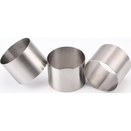 1Pcs 5/6/8CM Cake Ring Mold Round Shape Stainless Steel Reusable DIY Baking Tool Mousse Circle Kitchen Gadget Pastry Accessories