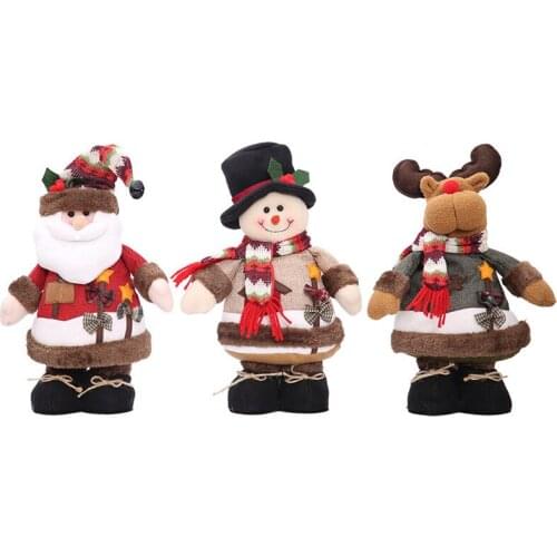 Christmas Snowman Milu Deer Pose Gifts Santa Claus Ornaments Hotel Shopping Malls Home Decorations