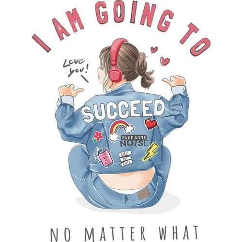 Iron On Patches FoMusic girlr Clothes Washable T-shirt Iron On Patches Heat Press Appliques Dress Accessories Badges Gift