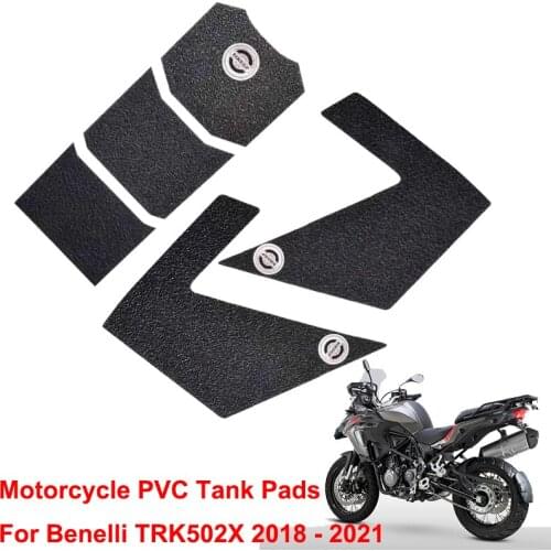 TRK 502X Motorcycle PVC Tank Traction Pad Side Gas Knee Grip Protector Anti slip sticker For Benelli TRK502X 2018 2019 2020 2021
