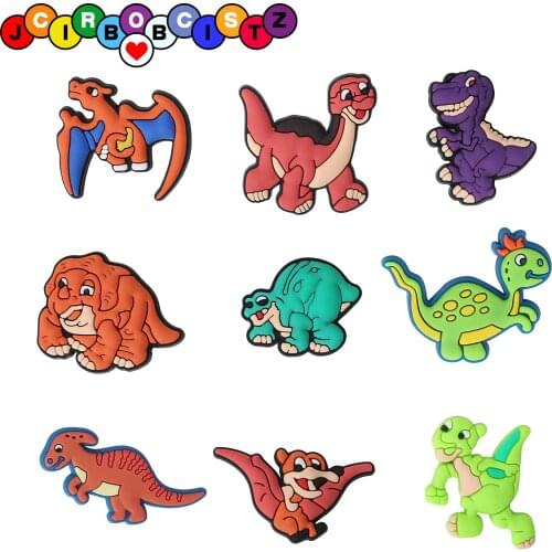 1pcs Cute Cartoon Dinosaur Shoe Accessories Garden Shoe Flower Decoration Hole Shoe Buckle