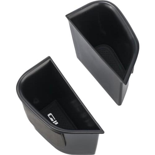 For Alfa Romeo Giulia Front Row Door Side Storage Box Sedan 2017-2020 Armrest Phone Container Door ABS Tray Inserts Glove Pallet