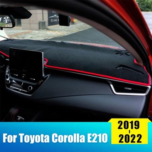 Car Dashboard Cover Sun Shade Mat Instrument Platform Desk Pad Carpet For Toyota Corolla E210 2019 2020 2021 Accessories