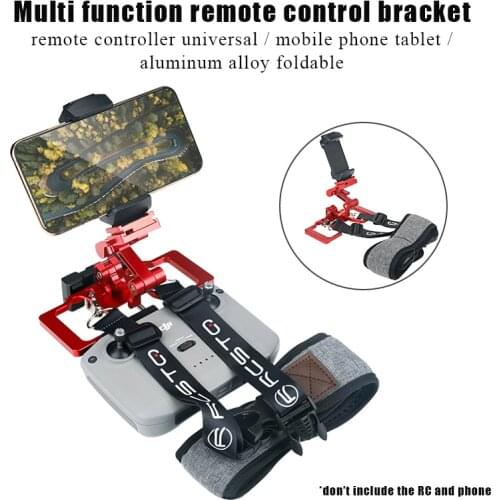 For DJI Mavic Air 2S Mini 2 Pro Remote Control Bracket Stand Mobile Phone Tablet Aluminum Alloy Foldable Extended Holder Lanyard