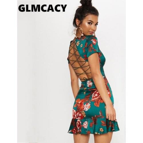 Зеленые летние платья GLMCACY China At AliExpress