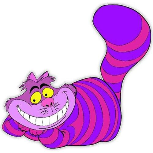 Personality Sell Creative Cheshire Cat Car Sticker Accessories Car Styling Cover Scratches Waterproof PVC Apply To Car Window