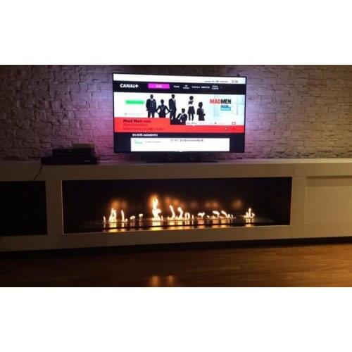 Inno-Fire 48 inch silver or black wifi intelligent auto ethanol burner fireplace