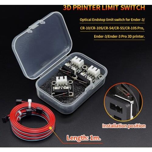 3D Printer Limit Switch End Stops Mechanical Switch Module for Ramps RepRa CR-10 Ender 3 Pro S4 S6 Series Parts Accessories