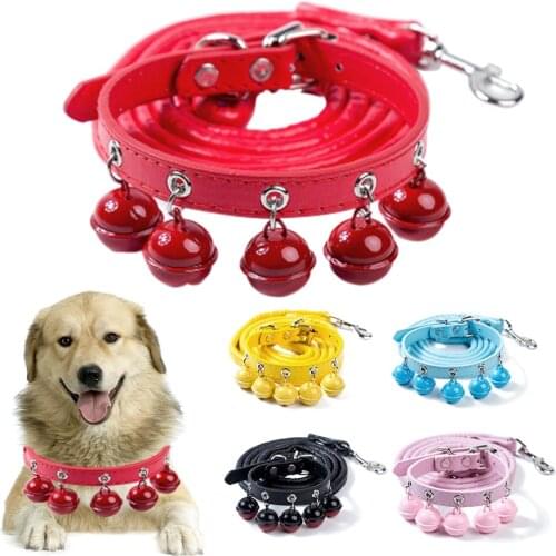 Leather Dog Collar Leash Set Puppy Collar Para Perro Hondenriem Leer Halsband Hond Guinzaglio Cane Pet Products Dog Accessories