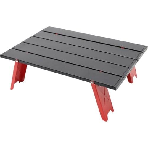 Lightweight Aluminum Leisure Portable Folding Camping Hiking Fishing Table For Beach Camping Backpacking Picnic Camping Barbecue