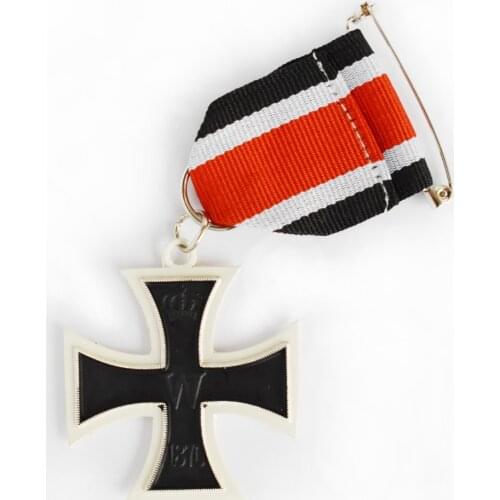 GERMAN 1813-1870 PRUSSIA IRON CROSS MEDAL 2ND CLASS BADGE WITH RIBBON