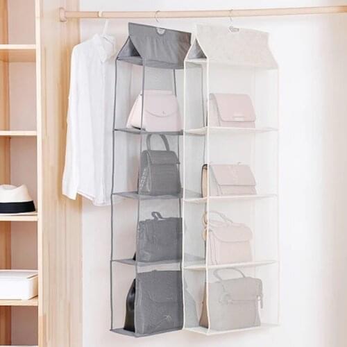 Hanging Bags Handbag Organizer for Wardrobe Closet Dust-proof Storage Bags Purse Big Handbag Tote Bag Organizer Hanger Pouch