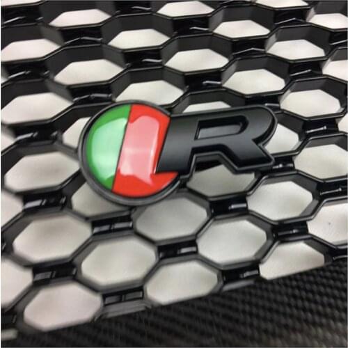 ROLLSROVER Black R Style Front Bumper Grille Badge for XJ XF XE F-Pace XK R Badge Car Styling