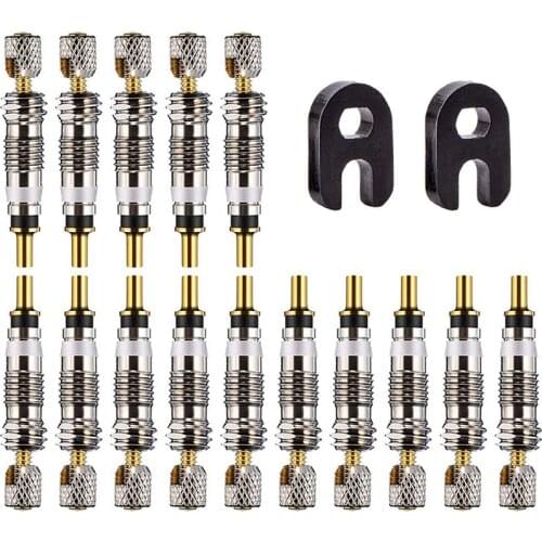 Valve Core Remover Presta Valve Core Part Replacement for Bicycle Mountain Bike Tire With Valve Core Remover Tool