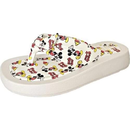 Disney Mickey Mouse Minnie Girl Strandurlaub Bequeme Atmungsaktive Strand Flip-Flops Kinder Plateau Sandalen