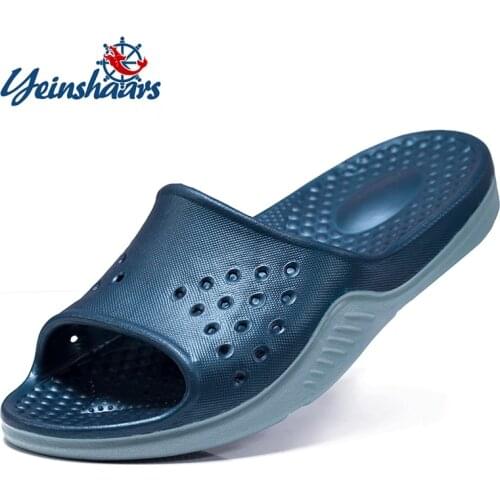 YEINSHAARS Slippers for Men Flip Flops Plus Size Women Summer Male Type Couple Beach Shoes Home Zapatos Mujer