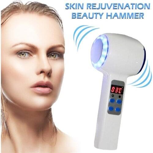 Face Care Device Hot Cold Hammer Cryotherapy Blue Photon Acne Treatment Lifting Rejuvenation Facial Machine Skin Beauty Massage