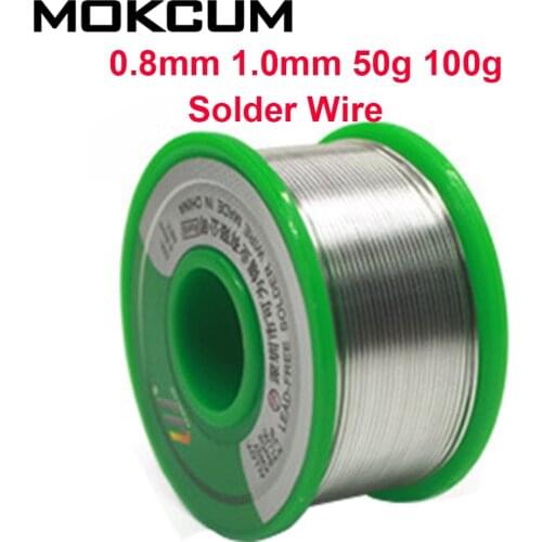 0.8mm 1.0mm 50g 100g Solder Wire Soldeer Tin Electronica Soldeertin Soldering Solda No Lead High Purity Sn99.3Cu0.7