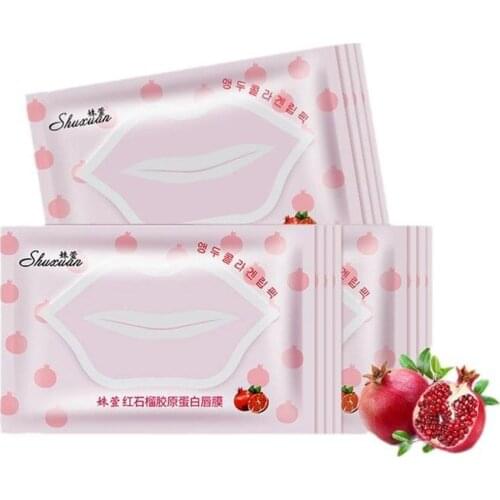 1/5pcs Collagen Lip Mask Moisturizing Anti Dry Lip Membrane Plant Extract Pomegranate Essence Nourishing Anti wrinkle Skin Care