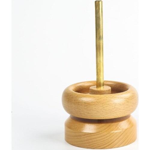 Wooden Manual Bead Spinner Wooden Crafts Quickly Durable Portable Hand Tool Jewelry Making Bead String Tools