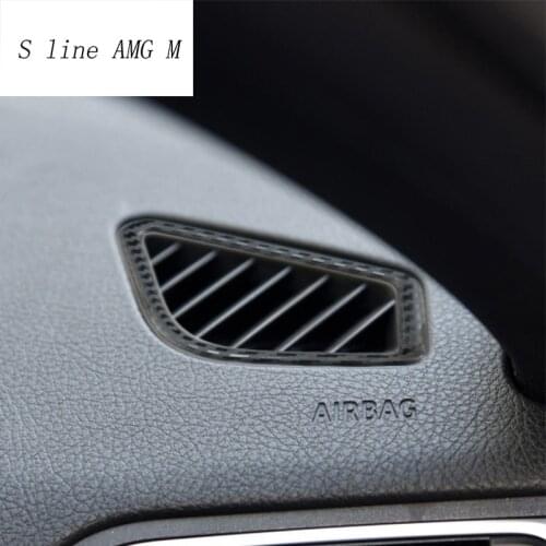 For BMW F30 F32 F34 gt Carbon Fiber Interior air conditioning vent Outlet Trim Cover Car Styling Stickers 3 series Accessories