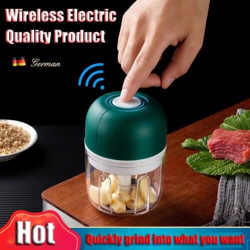 100/250ml Electric Garlic Masher Garlic Press Vegetable Chili Meat Garlic Chopper Press USB Masher Machine Kitchen Gadgets hot
