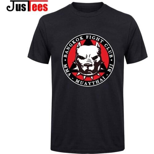 MMA BJJ Kongfu Muay Thai Wrestler T Shirts Men Casual Bangkok Fight Club T-shirts Mens Jeet Kune Do Brand Clothing Camistas Tees