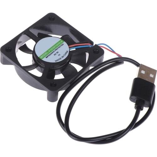 Hot sale 1pc 5V USB Connector PC Fan Cooler Heatsink Exhaust CPU Cooling Fan Replacement with 45cm Cable 50x50x10MM