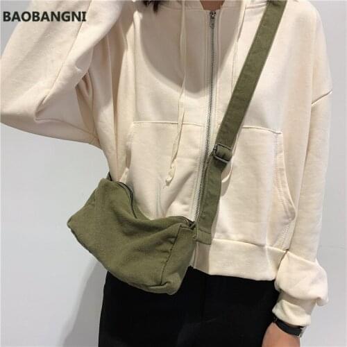 Teenager Mini Canvas Cellphone Handbag Girls Female High Street Hip Hop Ecology Cotton Small Size Sling Messenger Bag