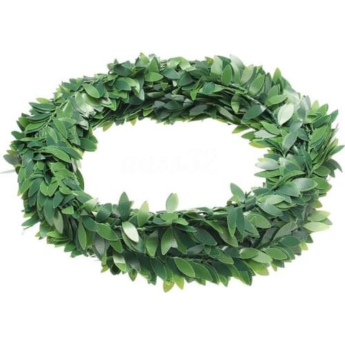 7.5M Artificial Green Leaf Plastic Garland Fake Vine for Wedding Car Decoration Home Decorating Supplies
