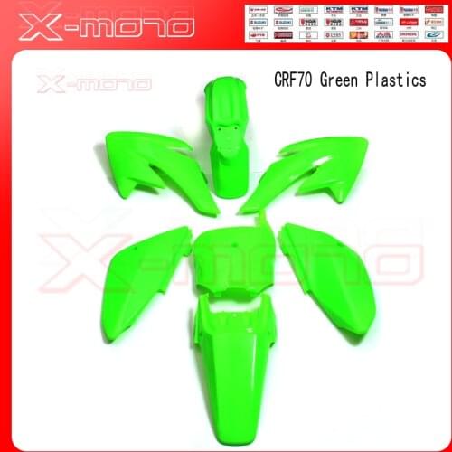 Dirt Bike Body Plastic Fender Motorcycle Guard CRF70 CRF 70 Baja Green