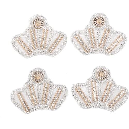Creative Crown Rhinestone Iron on Patches DIY Bag Patch Clothes Sticker Clothing Accessories Rhinestone Applique Transfer B