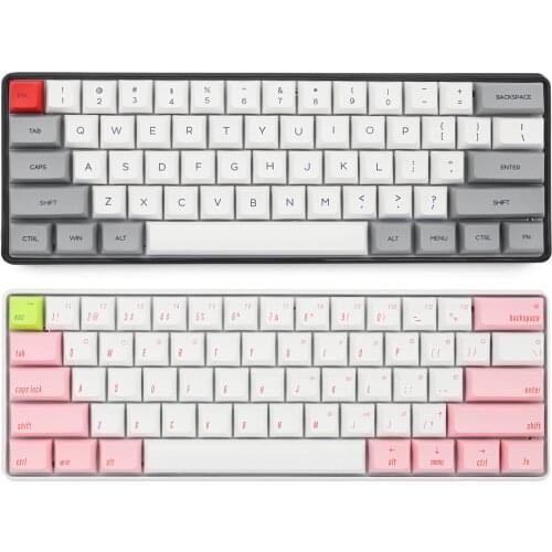 Sk61 60% custom mechanical keyboard rgb optical switch leds hot swapping socket powerful control software type c pcb plate case