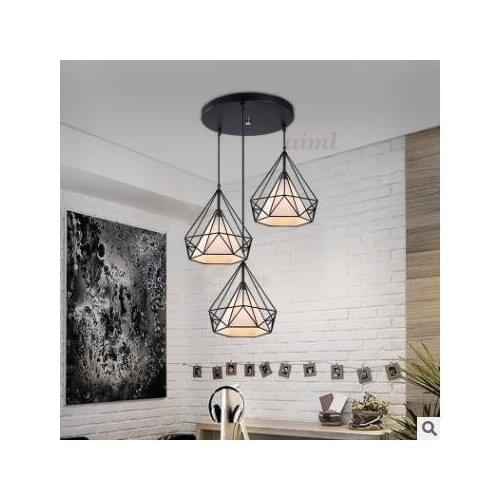 NEW Loft Vintage Pendant Lamp E27 light fixtures luminaire suspendu Nordic Retro blak Northern Europe industrial lighting