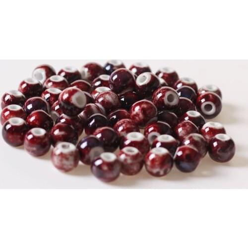 New Diy Ceramic Loose Beads 10mm Bead Bracelet Necklace Woven Material Student Female Homemade Curtain Beads for Jewelry Making