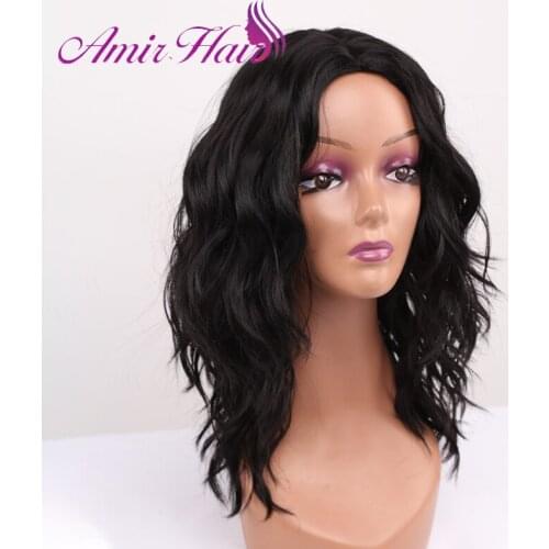 Long Black Synthetic Wigs Cosplay Deep Wavy Wig For White/Black Women Brazilian American Hair Wigs