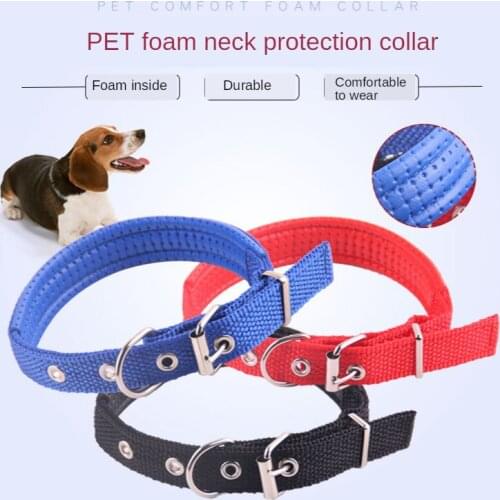 PET Foam Aluminium Alloy Neck Ring Dog Neck Ring Bite-proof Protector Large And Medium Small Dogs Usable Pet Supplies Collar