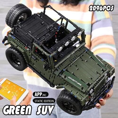 Mould King Electric Series RC Jeeps Adventure Off-road Vehicle Model Building Block Bricks Kids Educational Toys Christmas Gifts