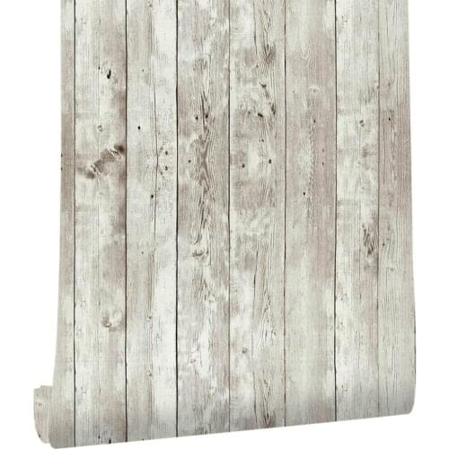 Waterproof Wood Vinyl Wallpaper Roll Self Adhesive Contact Paper Doors Cabinet Desktop Modern Furniture Decorative Sticker