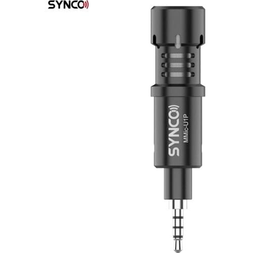 SYNCO MMic-U1P Mini Smartphone Microphone Cardioid Condenser Mic with 3.5mm TRRS Plug for Smartphone Tablet Vlogging Live