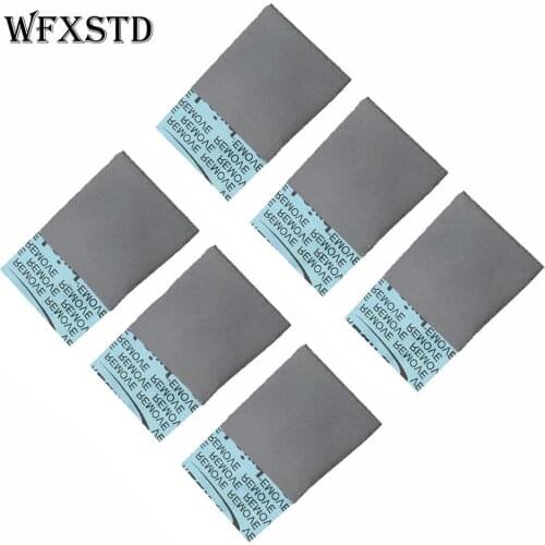 6Pcs 1mm Silicon Thermal Pad For LAIRD notebook graphics memory Beiqiao thermal silica thermal pad flex740 thermal pad