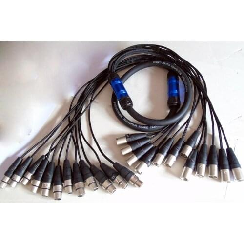 High quality Pro Audio 12 channel Stage Snake Cable with Lightning protection wiring harness 5M