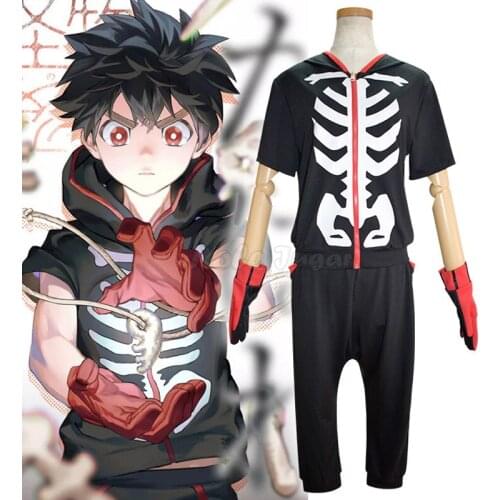 XS-2XL Anime Kemono Jihen Kabane Kusaka Cosplay Costume Unisex Hooded Tops Pants Outfits Halloween Carnival Sets C65M148