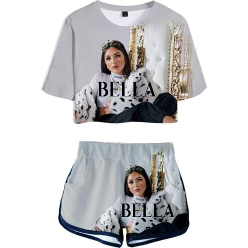 2021 Women 3D Print Eva Queen two piece set New design Eva Queen Oversize short sleeve t shirt and Short Pants O-neck Summer Set