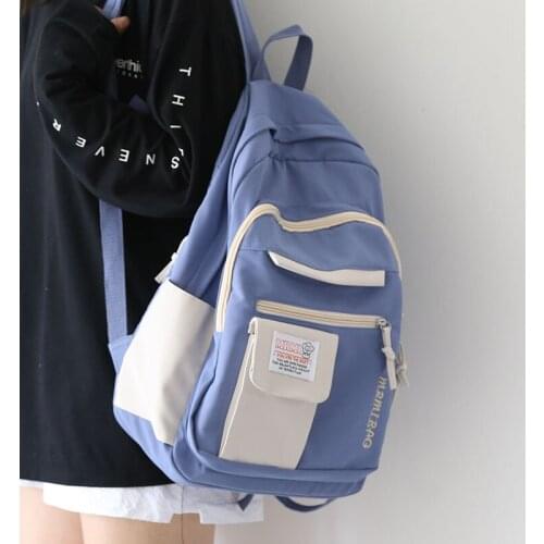 Women Backpack for Girls Female Kawaii Book Travel Cute Ladies Bags Waterproof Nylon Backpack Student Student School Bag Laptop