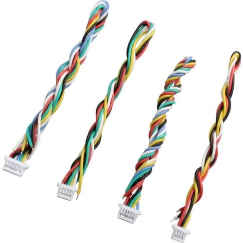 10PcsFPV Aerial Photography SH1.0 4P 5P 6P 7Pin Line Length 150mm Cable F3F4 Flight Control Panda 5804 TANK Map Transmission DIY