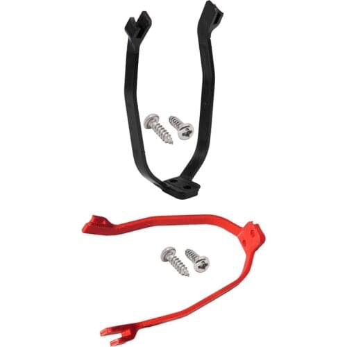 2 Set Rear Mudguard Bracket Rigid Support With Screws For Electric Scooter Xiaomi M365/M365 Pro Scooter, Black & Red